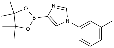 4-(4,4,5,5-tetramethyl-1,3,2-dioxaborolan-2-yl)-1-(m-tolyl)-1H-imidazole Struktur