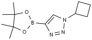 1-CYCLOBUTYL-4-(TETRAMETHYL-1,3,2-DIOXABOROLAN-2-YL)-1H-1,2,3-TRIAZOLE Structure