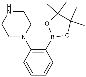 2-(Piperazin-1-yl)phenylboronic acid pinacol ester Struktur