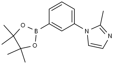 2-Methyl-1-[3-(4,4,5,5-tetramethyl-1,3,2-dioxaborolan-2-yl)phenyl]-1H-imidazole,2223038-15-9,结构式