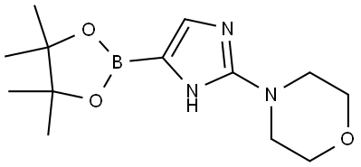 2-(Morpholino)imidazole-4-boronic acid pinacol ester Structure