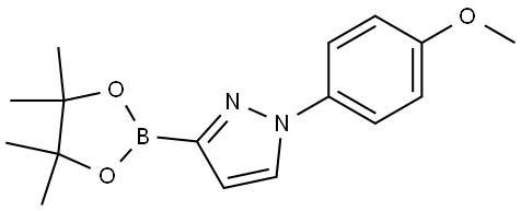 1-(4-Methoxyphenyl)-1H-pyrazole-3-boronic acid pinacol ester Struktur