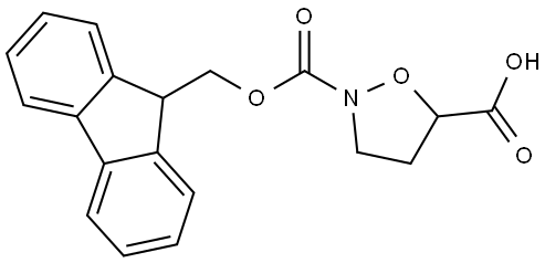 2-{[(9H-fluoren-9-yl)methoxy]carbonyl}-1,2-oxazolidine-5-carboxylic acid Structure
