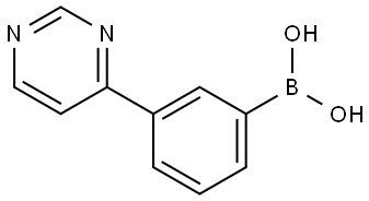 3-(Pyrimidin-4-yl)phenylboronic acid Struktur