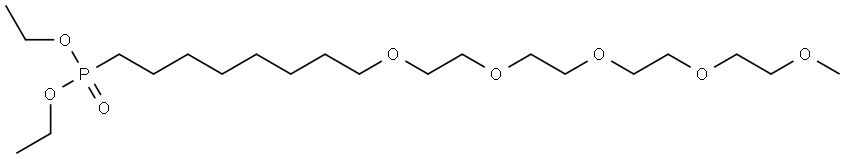 m-PEG5-(CH2)8-phosphonic acid ethyl ester Structure