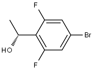 (R)-1-(4-Bromo-2,6-difluorophenyl)ethanol Struktur