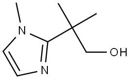 2-Methyl-2-(1-methyl-1H-imidazol-2-yl)propan-1-ol Struktur