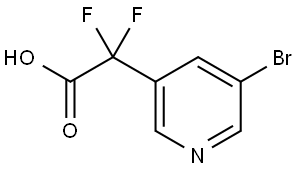2-(5-Bromopyridin-3-yl)-2,2-difluoroacetic acid Struktur