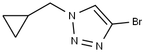 4-Bromo-1-(cyclopropylmethyl)-1H-1,2,3-triazole Struktur