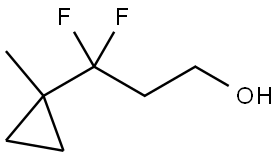 3,3-Difluoro-3-(1-methylcyclopropyl)propan-1-ol Struktur