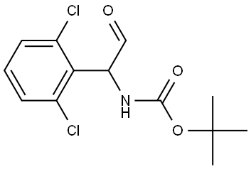 tert-Butyl (1-(2,6-dichlorophenyl)-2-oxoethyl)carbamate Struktur