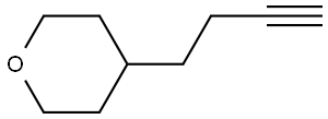 4-(But-3-yn-1-yl)tetrahydro-2H-pyran Struktur