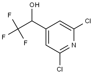 1-(2,6-Dichloropyridin-4-yl)-2,2,2-trifluoroethanol Struktur