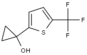 1-[5-(Trifluoromethyl)-2-thienyl]cyclopropanol Struktur