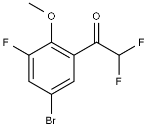 1-(5-bromo-3-fluoro-2-methoxyphenyl)-2,2-difluoroethanone Structure