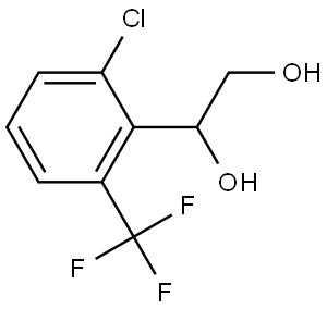 1-[2-Chloro-6-(trifluoromethyl)phenyl]-1,2-ethanediol Structure