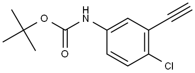 tert-Butyl (4-chloro-3-ethynylphenyl)carbamate Struktur