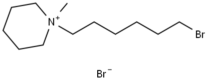 1-(6-bromohexyl)-1-methylpiperidin-1-ium bromide Structure