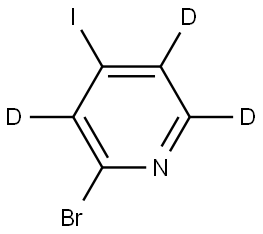 2-bromo-4-iodopyridine-3,5,6-d3 Struktur
