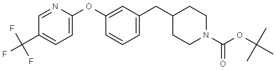 tert-butyl?4-(3-((5-(trifluoromethyl)pyridin-2-yl)oxy)benzyl)piperidine-1-carboxylate 结构式