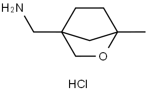 (1-Methyl-2-oxabicyclo[2.2.1]heptan-4-yl)methanamine hydrochloride Struktur
