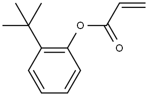 2-(1,1-Dimethylethyl)phenyl 2-propenoate Struktur