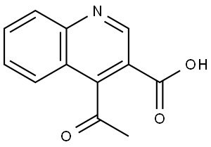4-acetylquinoline-3-carboxylic acid Structure
