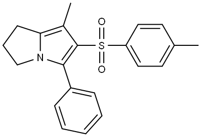 7-methyl-5-phenyl-6-p-toluenesulfonyl-2,3-dihydro-1H-pyrrolizine Structure