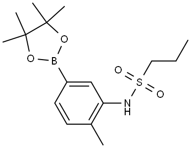 1-Propanesulfonamide, N-[2-methyl-5-(4,4,5,5-tetramethyl-1,3,2-dioxaborolan-2... Structure