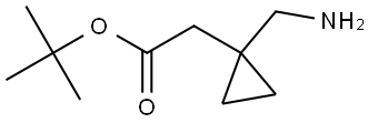 2-(1-(氨甲基)环丙基)乙酸叔丁酯,2248285-48-3,结构式