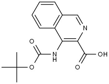 4-((tert-Butoxycarbonyl)amino)isoquinoline-3-carboxylic acid Struktur