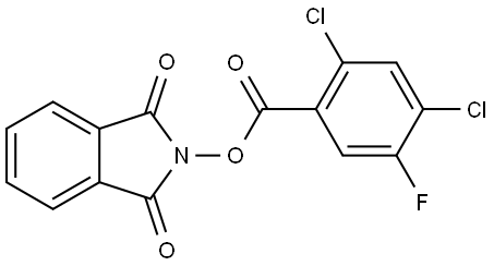 1,3-二氧代-2,3-二氢-1H-异吲哚-2-基 2,4-二氯-5-氟苯甲酸酯,2248417-84-5,结构式