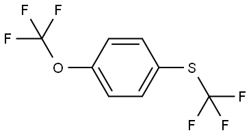 1-(Trifluoromethoxy)-4-[(trifluoromethyl)thio]benzene 结构式