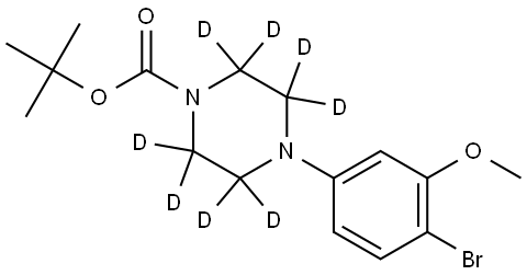 tert-butyl 4-(4-bromo-3-methoxyphenyl)piperazine-1-carboxylate-2,2,3,3,5,5,6,6-d8 Structure