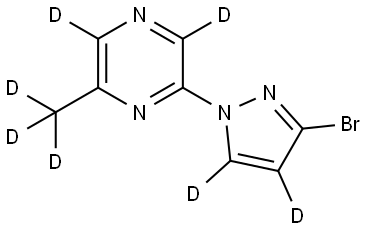 2256742-56-8 2-(3-bromo-1H-pyrazol-1-yl-4,5-d2)-6-(methyl-d3)pyrazine-3,5-d2