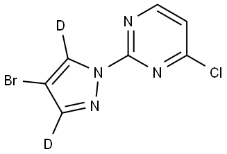 2-(4-bromo-1H-pyrazol-1-yl-3,5-d2)-4-chloropyrimidine|