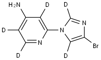 2-(4-bromo-1H-imidazol-1-yl-2,5-d2)pyridin-3,5,6-d3-4-amine|