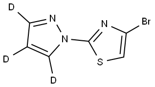 4-bromo-2-(1H-pyrazol-1-yl-d3)thiazole|