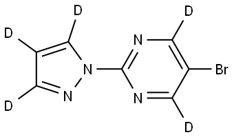 5-bromo-2-(1H-pyrazol-1-yl-d3)pyrimidine-4,6-d2|