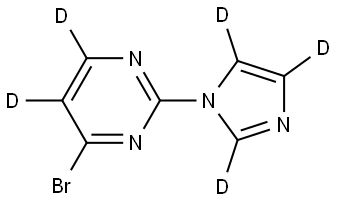 4-bromo-2-(1H-imidazol-1-yl-d3)pyrimidine-5,6-d2|