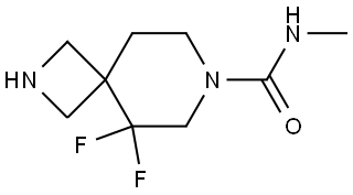 5,5-Difluoro-N-methyl-2,7-diazaspiro[3.5]nonane-7-carboxamide Structure