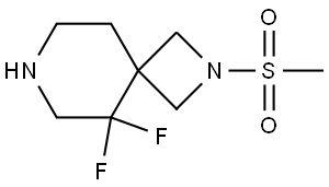 5,5-Difluoro-2-(methylsulfonyl)-2,7-diazaspiro[3.5]nonane Structure