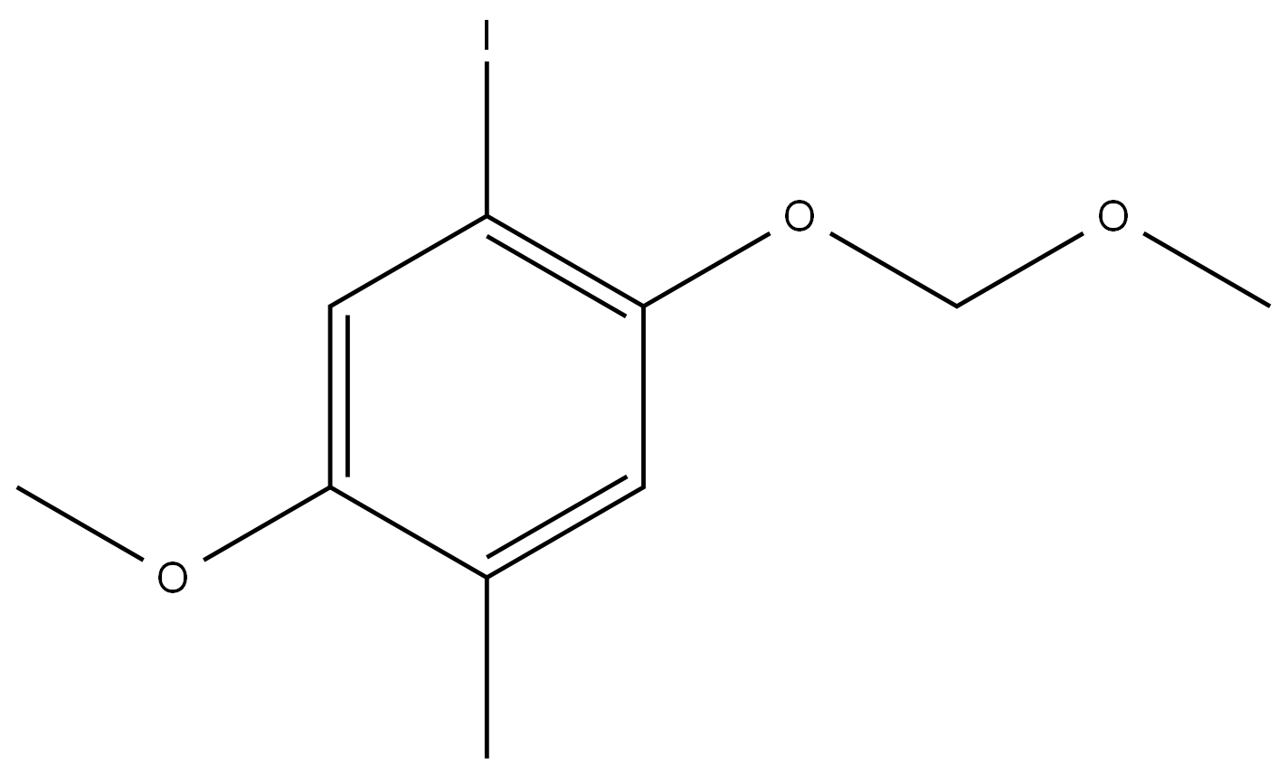 1-Iodo-5-methoxy-2-(methoxymethoxy)-4-methylbenzene Struktur