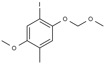 1-Iodo-5-methoxy-2-(methoxymethoxy)-4-methylbenzene Struktur