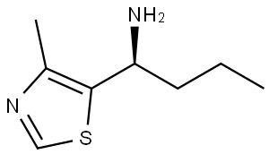 (αS)-4-Methyl-α-propyl-5-thiazolemethanamine Struktur