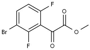 Methyl 3-bromo-2,6-difluoro-α-oxobenzeneacetate Structure