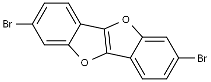 2,7-dibromobenzofuro[3,2-b]benzofuran Structure
