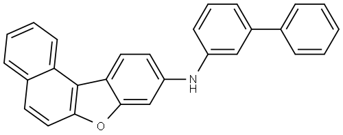 Benzo[b]naphtho[1,2-d]furan-9-amine, N-[1,1′-biphenyl]-3-yl- Structure