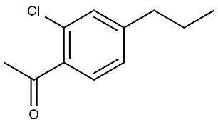 1-(2-Chloro-4-propylphenyl)ethanone Structure