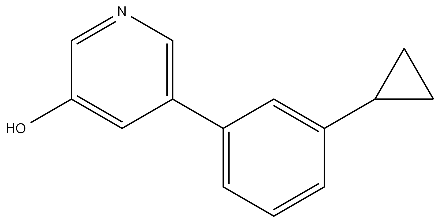 5-(3-Cyclopropylphenyl)-3-pyridinol Structure